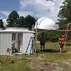 Chuck & Dustin Slide Dome Towards Observatory